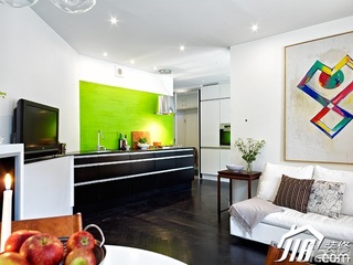 欧式风格公寓经济型客厅沙发效果图