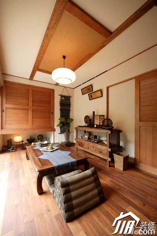 混搭风格公寓原木色经济型80平米客厅灯具效果图