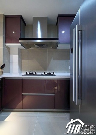 简约风格公寓豪华型110平米厨房橱柜图片