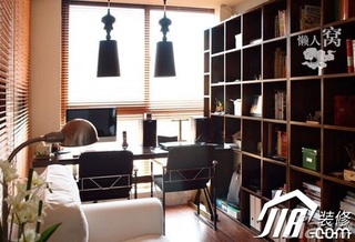 混搭风格小户型简洁富裕型书房灯具婚房家居图片