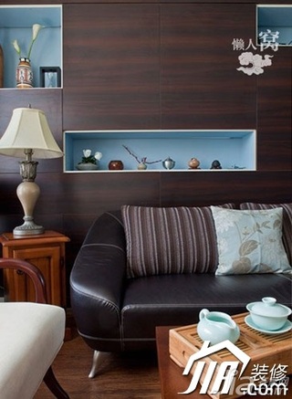 混搭风格小户型简洁富裕型客厅沙发背景墙沙发婚房设计图纸