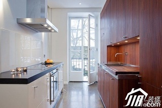 北欧风格公寓原木色经济型70平米厨房橱柜订做