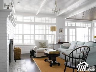 简约风格公寓白色3万-5万90平米客厅沙发效果图