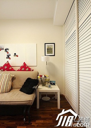 简约风格二居室富裕型80平米沙发效果图