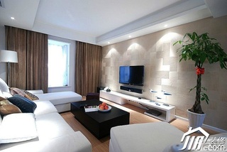简约风格公寓10-15万120平米客厅沙发效果图