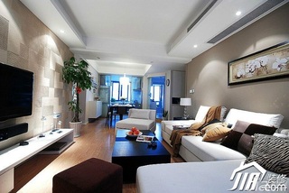 简约风格公寓10-15万120平米客厅沙发效果图