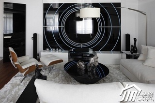 简约风格公寓富裕型100平米客厅电视背景墙沙发效果图