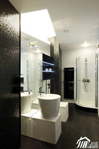 简约风格公寓富裕型100平米淋浴房设计