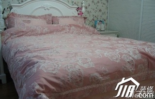 田园风格小户型浪漫5-10万卧室床图片