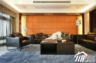 欧式风格复式富裕型客厅沙发效果图