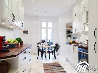 欧式风格小户型白色经济型60平米厨房橱柜设计