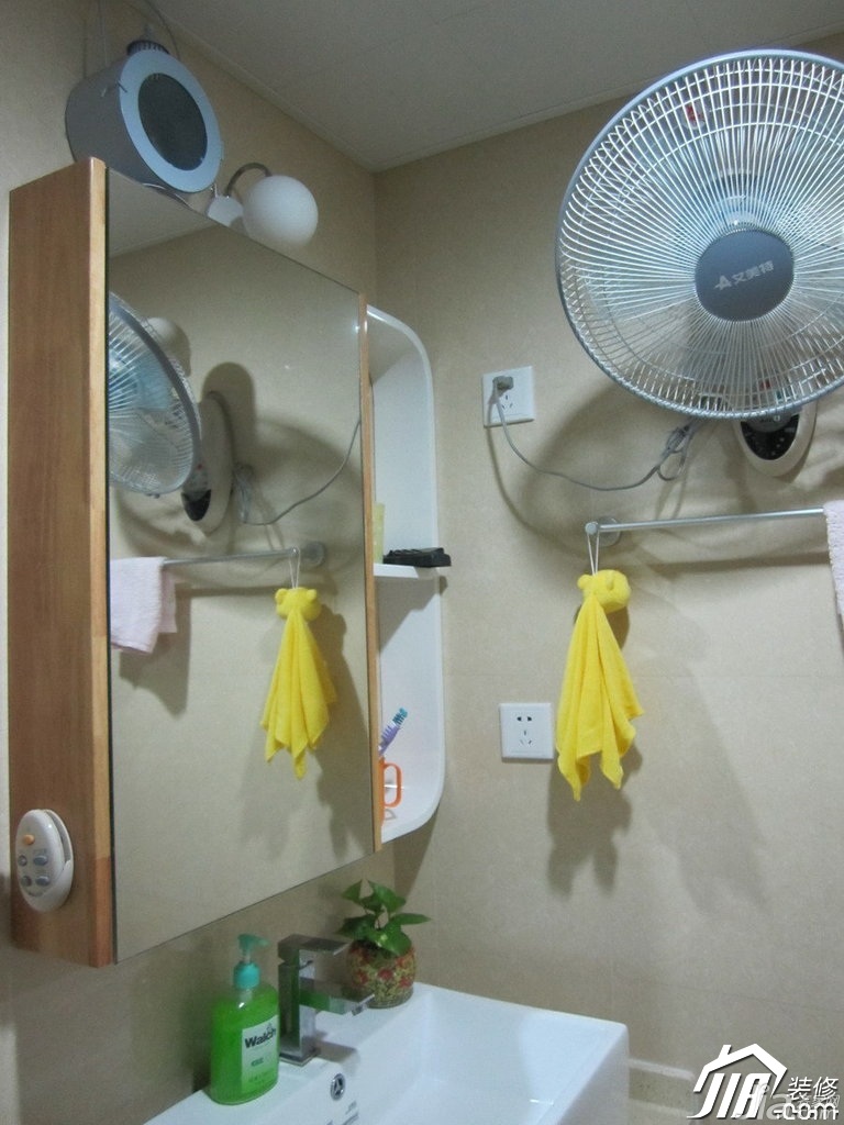 简约风格,60平米装修,卫生间,浴室柜