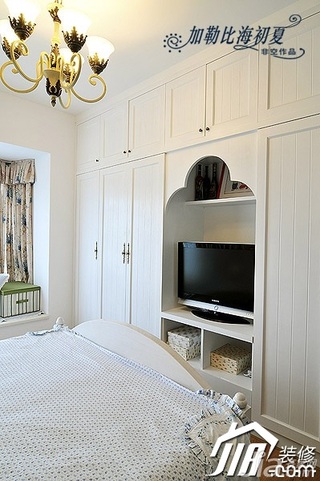 非空地中海风格公寓130平米卧室床图片