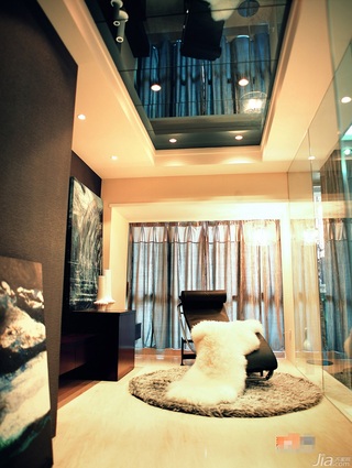 简约风格公寓富裕型90平米窗帘效果图