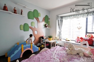 非空中式风格富裕型140平米以上儿童房床图片
