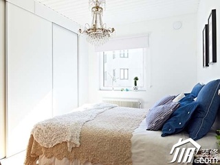 简约风格小户型舒适经济型60平米卧室床效果图