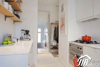 欧式风格小户型经济型40平米厨房橱柜定做
