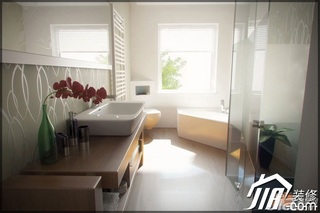 简约风格公寓简洁富裕型90平米卫生间洗手台效果图