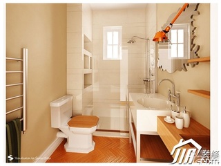 简约风格公寓简洁富裕型90平米卫生间洗手台效果图