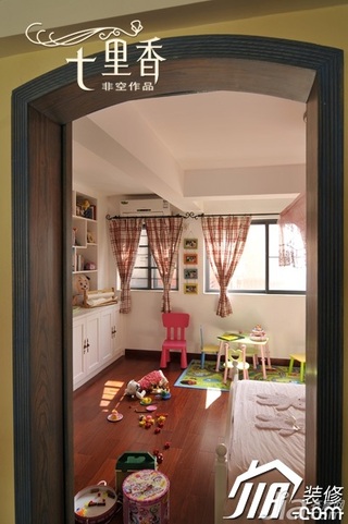 非空新古典风格复式富裕型儿童房窗帘效果图
