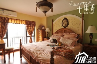 非空新古典风格复式舒适富裕型卧室床图片