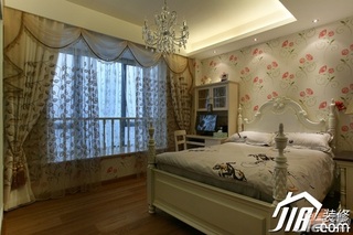 新古典风格公寓富裕型100平米卧室床图片