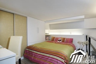 简约风格小户型经济型卧室床图片