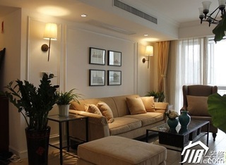 欧式风格三居室富裕型客厅沙发效果图