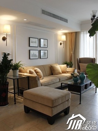 欧式风格三居室富裕型客厅沙发图片
