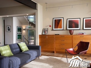 混搭风格公寓富裕型80平米客厅沙发图片