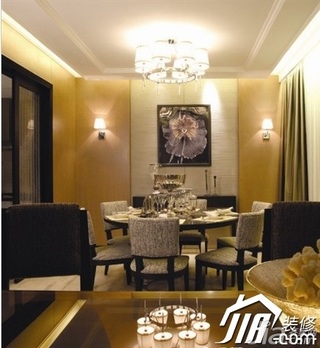 欧式风格公寓时尚富裕型餐厅餐桌图片