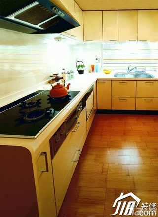 简约风格公寓简洁经济型厨房橱柜设计图纸