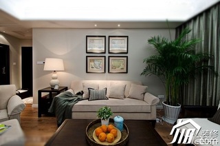 美式风格三居室10-15万120平米客厅沙发效果图