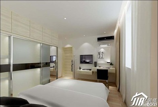 简约风格三居室简洁5-10万卧室床效果图
