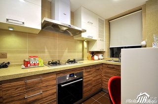 混搭风格公寓富裕型90平米厨房橱柜效果图