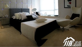 新古典风格公寓10-15万90平米卧室飘窗床效果图