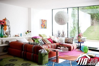 混搭风格公寓富裕型客厅沙发图片