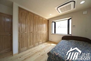 日式风格公寓简洁经济型120平米卧室床图片
