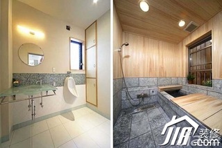日式风格公寓简洁经济型120平米卫生间灯具图片