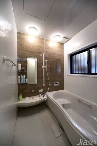 日式风格公寓经济型90平米浴缸图片