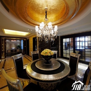 混搭风格公寓奢华富裕型120平米餐厅餐桌效果图