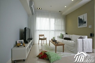 简约风格小户型经济型70平米客厅沙发效果图