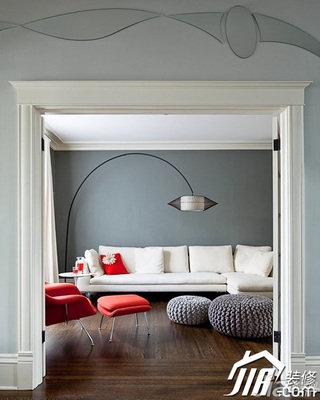 简约风格复式简洁富裕型客厅沙发图片