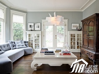 简约风格复式简洁富裕型客厅沙发图片