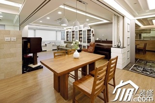 混搭风格公寓富裕型110平米餐厅餐桌效果图