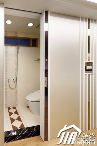 混搭风格公寓富裕型110平米卫生间设计图