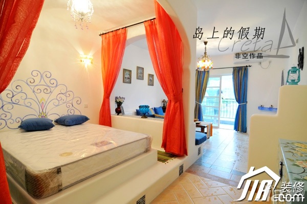 非空,经济型装修,小户型装修,东南亚风格,卧室,床,舒适