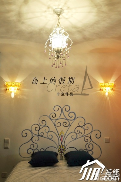 非空,经济型装修,小户型装修,东南亚风格,卧室,床,舒适,灯具
