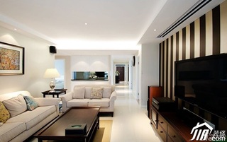 混搭风格公寓简洁富裕型90平米客厅电视背景墙沙发效果图