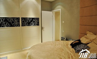 简约风格三居室舒适经济型卧室床婚房家居图片